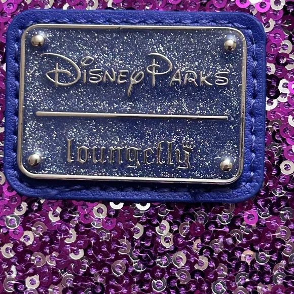 LOUNGE FLY DISNEY PARKS Paris Disneyland 30th Anniversary Sequin Mini Ba…